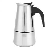 01 Stovetop Espresso Maker, Stainless Steel Detachable Easy To Clean Moka Pot Expresso Coffee Maker (200Ml)