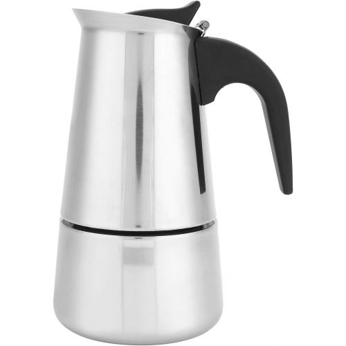  01 Stovetop Espresso Maker, Stainless Steel Detachable Easy To Clean Moka Pot Expresso Coffee Maker (200Ml)