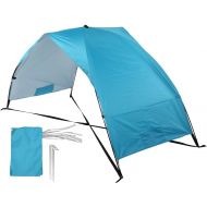01 Beach Sun Shelter Instant Beach Umbrella Portable Lightweight Windproof Pop Up Shade for Using Beach Vacation 2 Person