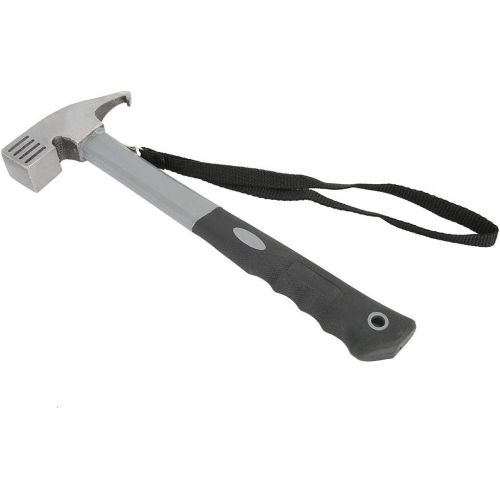  01 Tent Hammer, Camping Hammer Multifunction with Holding Lanyard Strap for Camping Tent Rain Tarp Sun Shelter for BBQ Camping