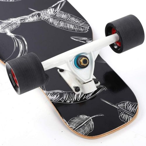  01 Maple Wooden Skateboards Black Skateboards 4 Wheel Skateboard Long Boards Skateboard for Teenager