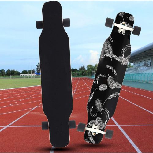  01 Maple Wooden Skateboards Black Skateboards 4 Wheel Skateboard Long Boards Skateboard for Teenager