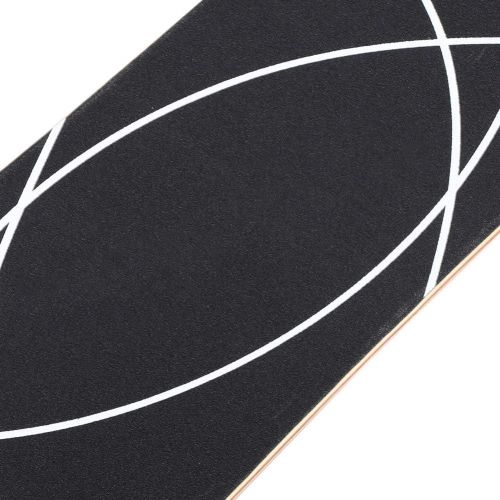  01 46in Skate Dancing Board Eight-Layer Maple Anti-Skid Wearproof Longboard Skateboarding Standard Four Wheel Sports Skateboard Wooden Sliding Plate for Teenager Adults