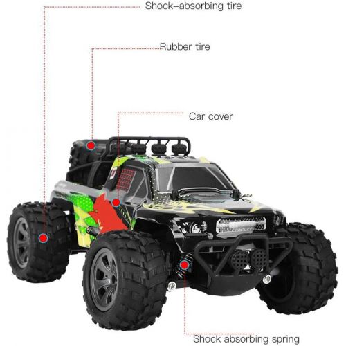  01 2.4G RC Car, 2.4G 1/18 RC Crawler Electric Model Toys 1/18 Simulation Remote Control Crawler Durable for Long Term Use for Home for School