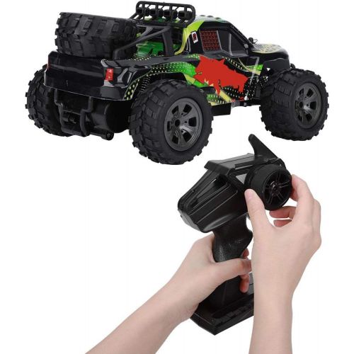  01 2.4G RC Car, 2.4G 1/18 RC Crawler Electric Model Toys 1/18 Simulation Remote Control Crawler Durable for Long Term Use for Home for School