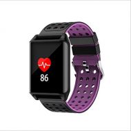 025 KTYX Smart Sports Bracelet Metal Body Sports Sleep Heart Rate Blood Pressure Call Information Display Waterproof Report Smart Watch (Color : Purple)