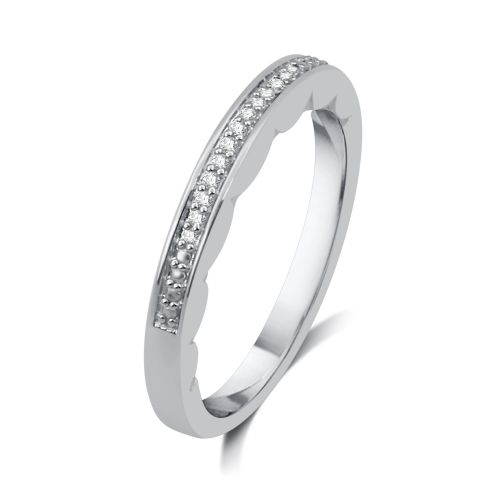  12 CTTW Diamond Bridal Set In Sterling Silver (I-J, I2-I3) - White I-J by Allure