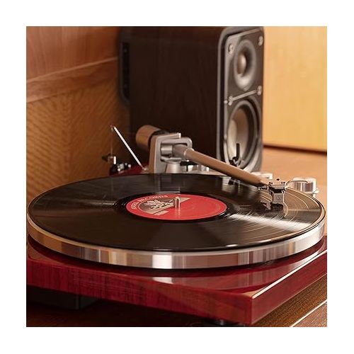  1 BY ONE Belt Drive Turntable with Bluetooth Connectivity, Built-in Phono Pre-amp, USB Digital Output Vinyl Stereo Record Player with Magnetic Cartridge, 33 or 45 RPM