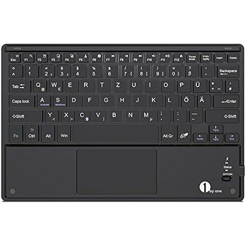  [아마존베스트]1Byone Wireless Bluetooth Qwertz German Keyboard