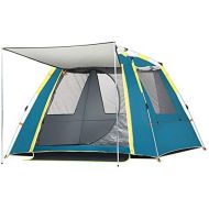 1-1 Zelt im Freien 3-4 Leute Komplett automatisch Verdicken Regenfest Camping Picknick Bergsteigen Angeln Zelt