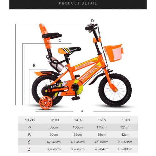  1-1 Kinder Fahrrad, Jungs Maedchen Draussen Reiten Kinder Spielzeug Verstellbare Hoehe Doppelbremse Rutschfest Sicherheit