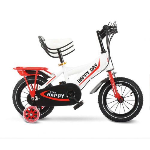  1-1 Childrens Bicycle Adjustable Height Mountain Bike Double Brake Boys Girls Safety Damping 14 Inches 2-10 Years Old