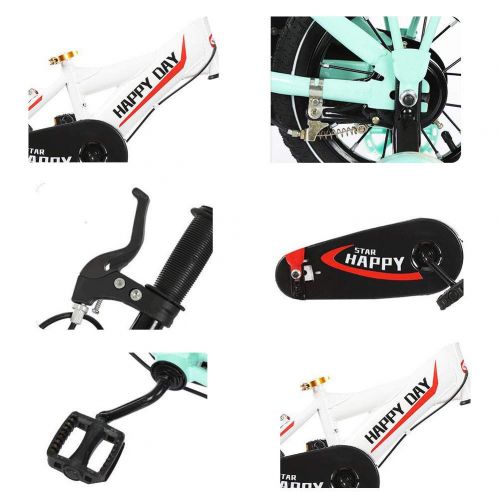  1-1 Childrens Bicycle Adjustable Height Mountain Bike Double Brake Boys Girls Safety Damping 2-10 Years Old