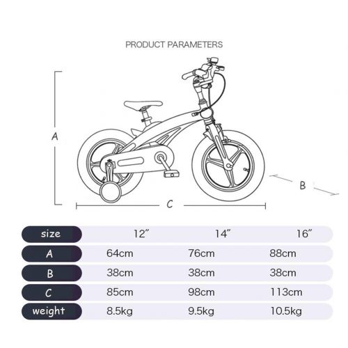  1-1 Childrens Bicycle Lightweight Magnesium Alloy Double Disc Brake Shock Absorption Height Adjustable Boy Girl Bicycle