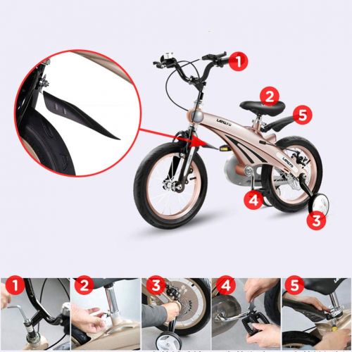  1-1 Childrens Bicycle Lightweight Magnesium Alloy Double Disc Brake Shock Absorption Height Adjustable Boy Girl Bicycle