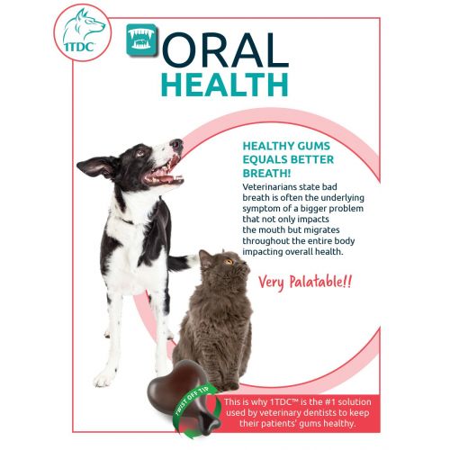  1-TDC Dual Action Natural Support  Twist Off Soft Gels | Delivers 4 Major Health Benefits for Dogs & Cats | Supports Oral Health, Hip & Joint Health, Muscle & Stamina Recovery, Sk