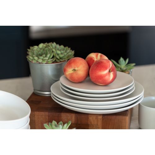  Ten Strawberry Street 10 Strawberry Street Wazee Matte 16 Pc Coupe Dinnerware Set, White