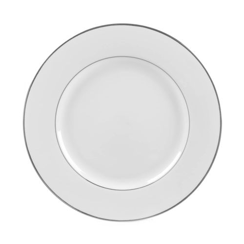  Ten Strawberry Street 10 Strawberry Street Silver Double Line Dinner Plate (Set of 6)