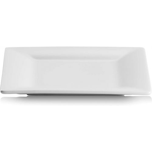  10 Strawberry Street Catering Square Appetizer Plate, White