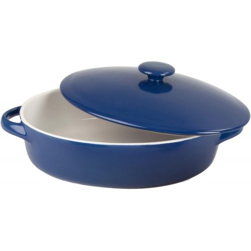  10 Strawberry Street Sienna Covered Casserole 10 and 7 Bakeware Set, Blue