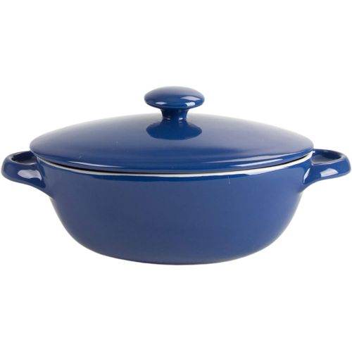  10 Strawberry Street Sienna Covered Casserole 10 and 7 Bakeware Set, Blue