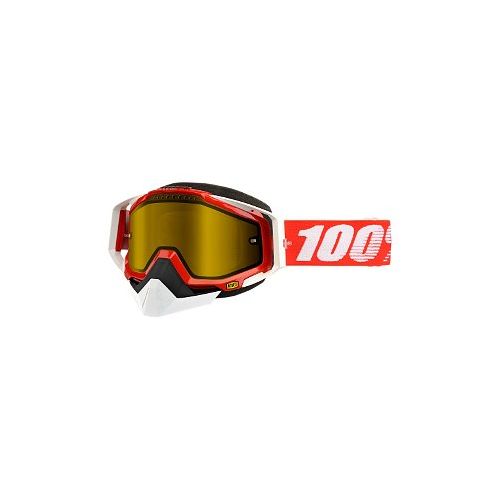  100% Racecraft 2015 Snow Goggles wYellow Lens RedWhite