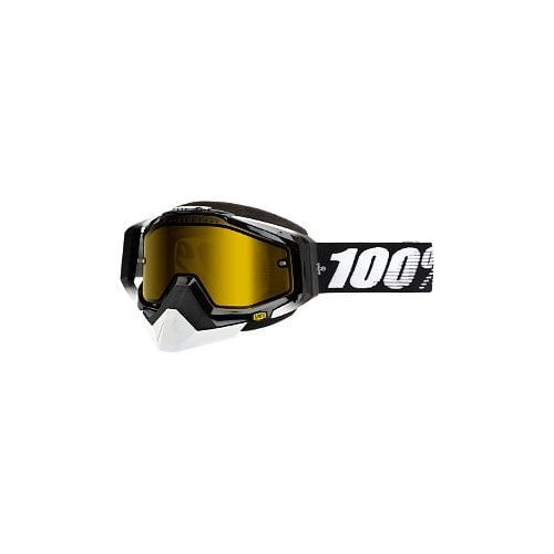  100% Racecraft 2015 Snow Goggles wYellow Lens BlackWhite