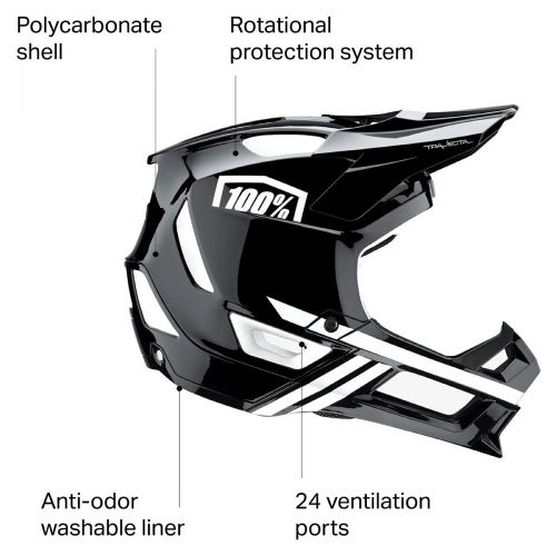  100% Trajecta Fidlock Helmet