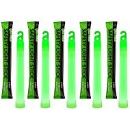 [아마존베스트]Glow Mind 100 Industrial Grade Glow Sticks, 6 Ultra Bright Emergency Light Sticks with +12 Hours Duration (Green)