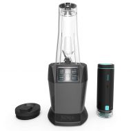 1000 Nutri Ninja Blender with FreshVac Technology, 1100-Watt Auto-iQ Base, 2 Manual Speeds, and (2) Single-Serve FreshVac Cups with Lids (BL580), Dark Gray