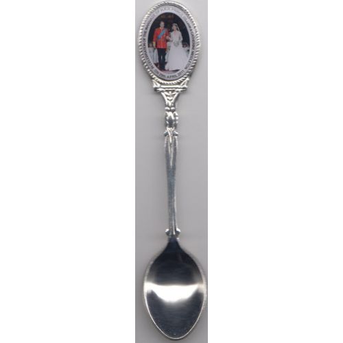  [아마존베스트]1000 Flags Prince William and Kate Middleton Royal Wedding Design 1 - Collectors Silver Plated Spoon