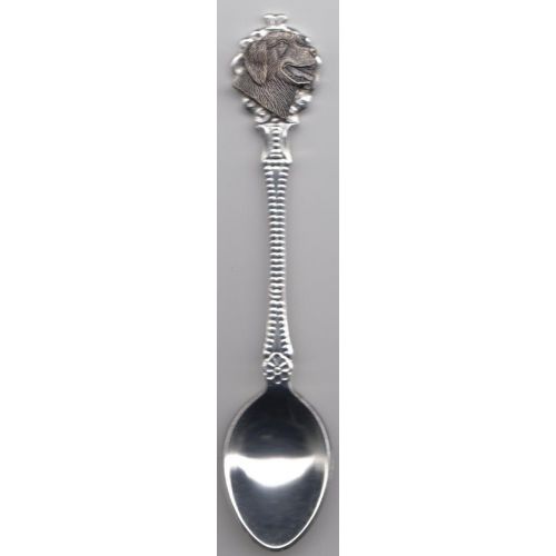  [아마존베스트]1000 Flags Labrador Dog - Collectors Silver Plated Spoon