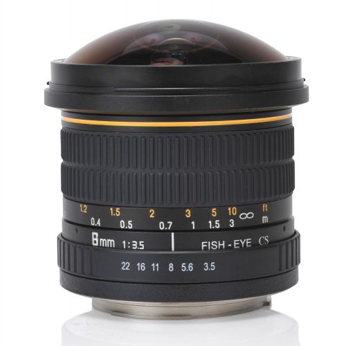  Oshiro 8mm f3.5 LD UNC AL Wide Angle Fisheye Lens forNikon 1 J5, J4, J3, J2, S2, S1, V3, V2, V1 and AW1 Compact Mirrorless Digital Cameras