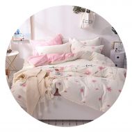 100Expectations Bedspreads Cotton Kids Girls Bedding Set Bed Set Twin Queen King Size Bed Sheet/Fit Sheet Set Duvet Quilt Cover Set Pillowcase,3,King bedsheet Set