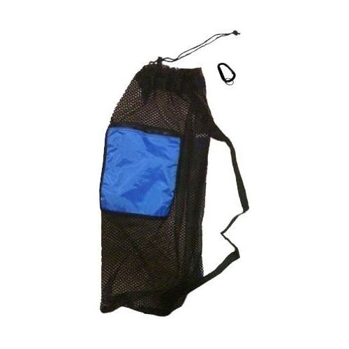  [아마존베스트]101SNORKEL Mesh Drawstring Snorkel Bag with Blue Zip Pocket