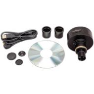 10MP Microscope Digital Camera with Focusable Lens and Calibration Kit by AmScope