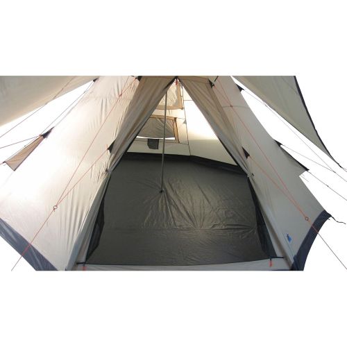  10T Outdoor Equipment 10T Campingzelt Shoshone 500 wasserdichtes XXL Tipi Zelt 5 - 10 Mann Indianerzelt Ø 5m + Sonnensegel