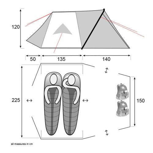  10T Outdoor Equipment 10T Zelt Silicone Biker 2 Mann Trekkingzelt wasserdichtes Campingzelt 5000mm Kuppelzelt mit Vorraum
