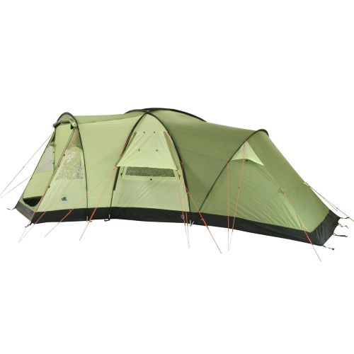  10T Outdoor Equipment 10T Zelt Highhills 6 Mann Kuppelzelt wasserdichtes Familienzelt 5000mm Campingzelt feste Bodenwanne