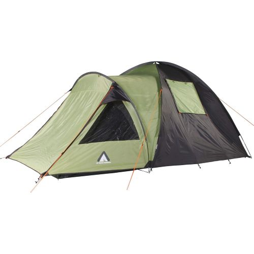  Marke: 10T Outdoor Equipment 10T Zelt Glenhill fuer 3 oder 4 Personen & div. Farben zur Wahl, Kuppelzelt mit FULL-XXL Schlafkabine, 5000mm Campingzelt, wasserdichtes Iglu-Zelt mit 2 Eingangen