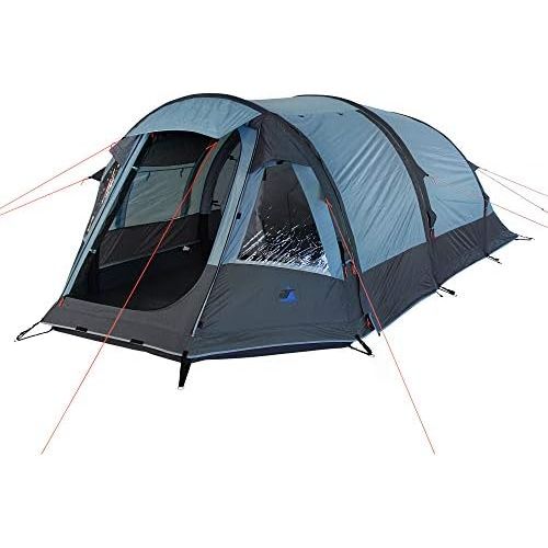  10T Outdoor Equipment 10T aufblasbares Tunnelzelt fuer 3 oder 5 Mann & div. Farben zur Wahl, wasserdichtes Air-Tube Zelt, 5000mm Campingzelt, Familienzelt inkl. Luftpumpe, Luftzelt