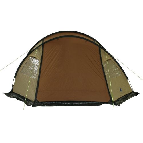  10T Outdoor Equipment Felton 4 1182763774 Tunnel Tent 4 Person Beige / Chestnut Brown