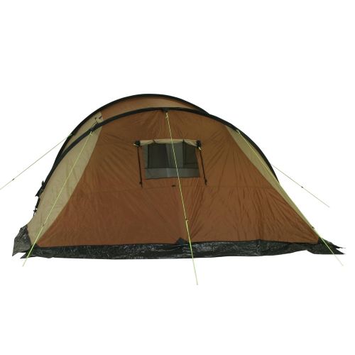  10T Outdoor Equipment Felton 4 1182763774 Tunnel Tent 4 Person Beige / Chestnut Brown