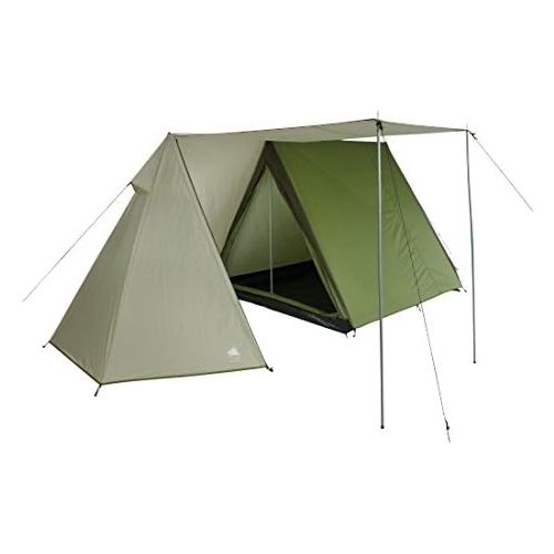  10T Outdoor Equipment 10T Hauszelt fuer 3 Personen, Farben & Art des Vorbau zur Wahl - Vorraum mit Vorder- oder Seiteneingang, wasserdichtes Hauszelt, 3000mm Firstzelt, Campingzelt, Familienzelt