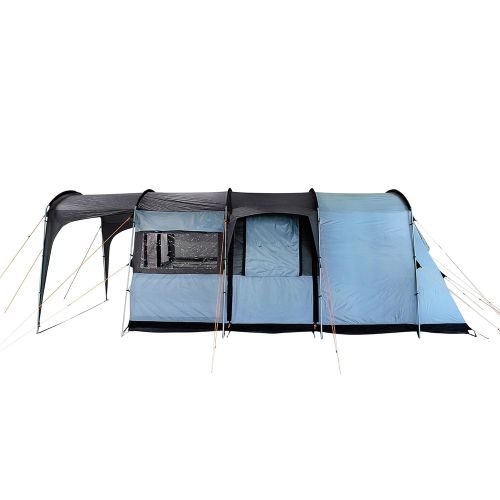  10T Outdoor Equipment 10T Zelt Bateman 4 Mann Tunnelzelt 5000mm Campingzelt wasserdichtes Familienzelt Bodenwanne Vordach