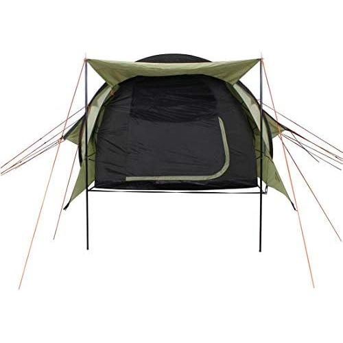  10T Outdoor Equipment 10T Tunnelzelt fuer 4 oder 5 Mann & div. Farben zur Wahl, Zelt mit Stehhoehe & XXL Schlafkabine, wasserdichtes 5000mm Familienzelt, Campingzelt mit Bodenwanne