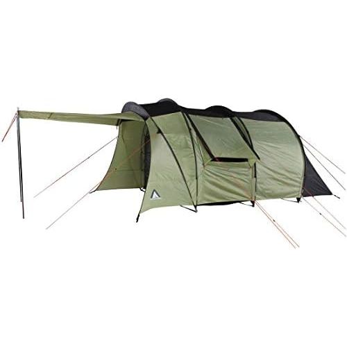  10T Outdoor Equipment 10T Tunnelzelt fuer 4 oder 5 Mann & div. Farben zur Wahl, Zelt mit Stehhoehe & XXL Schlafkabine, wasserdichtes 5000mm Familienzelt, Campingzelt mit Bodenwanne