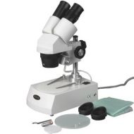 10X & 30X Student Binocular Stereo Microscope with Top & Bottom Lights by AmScope