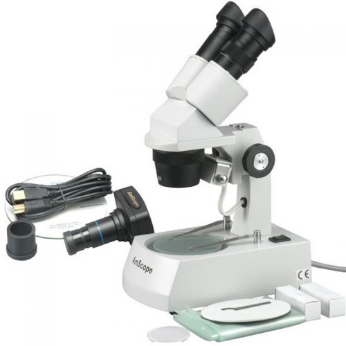  10X-20X-30X-60X Stereo Microscope with 3MP Digital Camera by AmScope