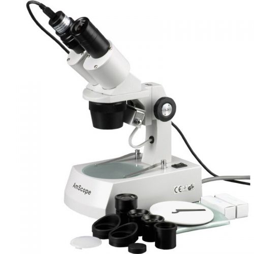  10X-20X-30X-60X Stereo Microscope with USB Camera by AmScope